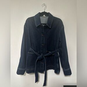 COS belted denim jacket size 12